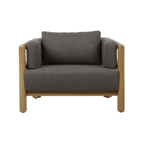 Kuda Sofa Chair - Storm - Natural Teak by null, a Outdoor Chairs for sale on Style Sourcebook