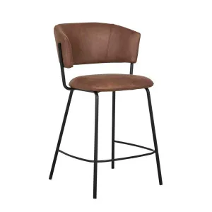Mimi Barstool - Tan - Black by null, a Bar Stools for sale on Style Sourcebook