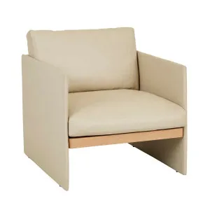 Natadora Miles Occasional Chair - Limestone Leather by null, a Chairs for sale on Style Sourcebook