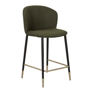Sara Barstool - Military Green - Black by null, a Bar Stools for sale on Style Sourcebook