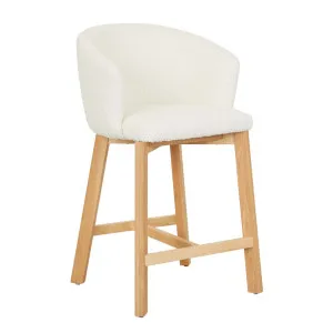 Tate Barstool - Snow Boucle - Natural Ash by null, a Bar Stools for sale on Style Sourcebook