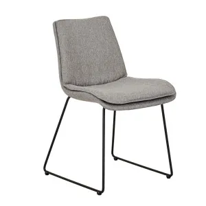 Chase Dining Chair - Grey Speckle - Black Metal by null, a Chairs for sale on Style Sourcebook