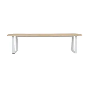 Piper Sleigh Dining Table - New Oak - White by null, a Dining Tables for sale on Style Sourcebook