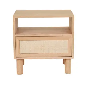 Tennyson Woven Open Bedside - New Oak by null, a Bedside Tables for sale on Style Sourcebook