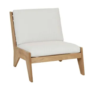 Haven Frame Occasional Chair - Snow - Natural Teak by null, a Outdoor Chairs for sale on Style Sourcebook