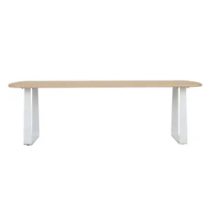 Piper Sleigh Dining Table - New Oak - White by null, a Dining Tables for sale on Style Sourcebook