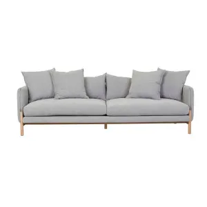 Vittoria Ingrid 4 Seater Sofa - Harbour Grey - Natural Ash Veneer by null, a Sofas for sale on Style Sourcebook