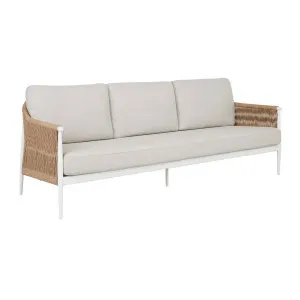 Delphi 3 Seater Sofa - Coconut - Natural Weave by null, a Outdoor Sofas for sale on Style Sourcebook