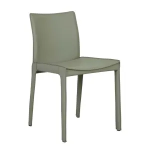 Carlo Dining Chair - Moss Recycled Leather by null, a Chairs for sale on Style Sourcebook