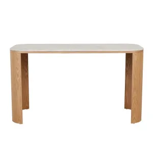 Classique Marble Desk - Matt White Marble - Natural Ash by null, a Desks for sale on Style Sourcebook