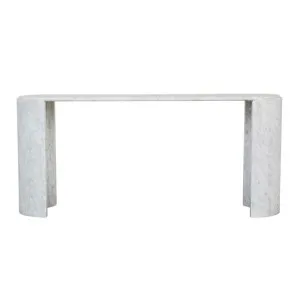Amara Moon Console - White Marble by null, a Console Table for sale on Style Sourcebook
