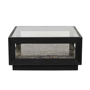 Zephyr Coffee Table - Golden Portoro - Sandblasted Black by null, a Coffee Table for sale on Style Sourcebook