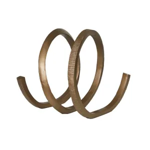 Harira Helix Sculpture - Antique Brass by null, a Statues & Ornaments for sale on Style Sourcebook