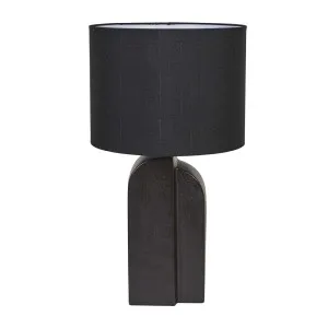 Lorne Geo Table Lamp - Mottled Black - Black by null, a Table & Bedside Lamps for sale on Style Sourcebook