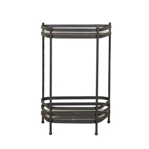 Amelie Bar Stand - Pietro Grey Marble - Gunmetal by null, a Sideboards, Buffets & Trolleys for sale on Style Sourcebook