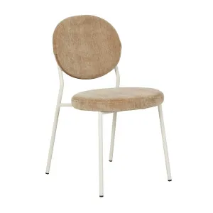 Laylah Loop Dining Chair - Dijon - Bone Powdercoated Metal by null, a Chairs for sale on Style Sourcebook