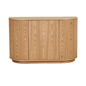 Oberon Crescent Storage Unit - Natural Ash by null, a Sideboards, Buffets & Trolleys for sale on Style Sourcebook