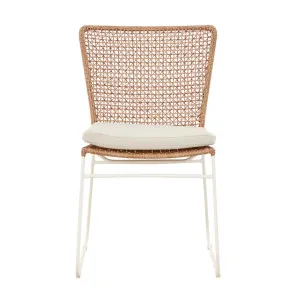 Cabana Sleigh Dining Chair - Natural - Ivory by null, a Outdoor Chairs for sale on Style Sourcebook