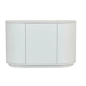 Oberon Crescent Storage Unit - White Grain Ash by null, a Sideboards, Buffets & Trolleys for sale on Style Sourcebook
