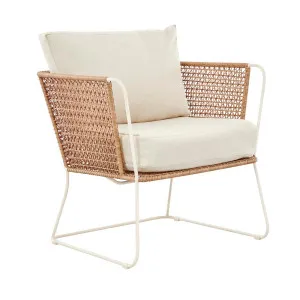 Cabana Sleigh Occasional Chair - Natural - Ivory by null, a Outdoor Chairs for sale on Style Sourcebook