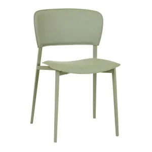 Matilda Dining Chair - Moss Recycled Leather - Matt Moss by null, a Chairs for sale on Style Sourcebook