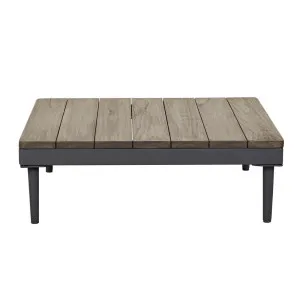 Cabana Weave Square Coffee Table - Clay Teak - Graphite by null, a Tables for sale on Style Sourcebook