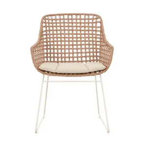 Aspen Lodge Armchair - Safari Weave - Ivory by null, a Outdoor Chairs for sale on Style Sourcebook