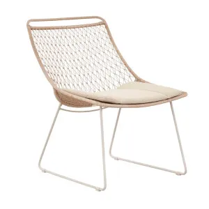 Corsica Sleigh Occasional Chair - Rye - Ivory by null, a Outdoor Chairs for sale on Style Sourcebook