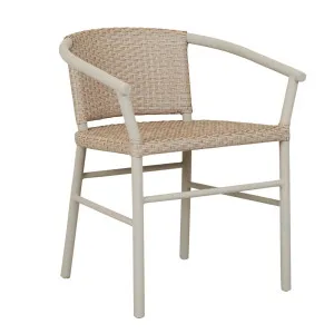 Mauritius Dining Armchair - Linen - Linen Metal by null, a Outdoor Chairs for sale on Style Sourcebook