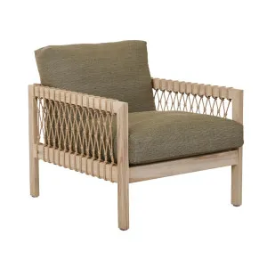 Normandy Twist Sofa Chair - Aged Teak - Emerald by null, a Outdoor Chairs for sale on Style Sourcebook