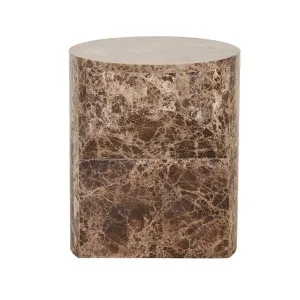 Atlas Pinnacle Side Table - Emperador by null, a Side Table for sale on Style Sourcebook