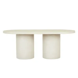 Petra Oval Dining Table - Ivory by null, a Tables for sale on Style Sourcebook