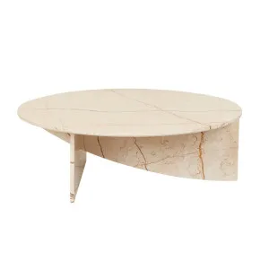 Atlas Crest Coffee Table - Matt Brown Vein Marble by null, a Coffee Table for sale on Style Sourcebook