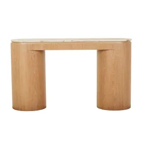 Pluto Marble Console - Matt Brown Vein Marble - Natural Ash by null, a Console Table for sale on Style Sourcebook