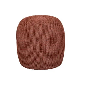 Banksia Rope Ottoman - Pomegranate by null, a Outdoor Benches for sale on Style Sourcebook