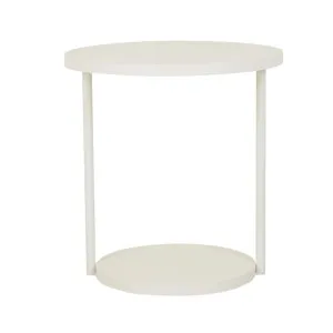 Pier Pipe Round 2 Seater Dining Table - White by null, a Tables for sale on Style Sourcebook