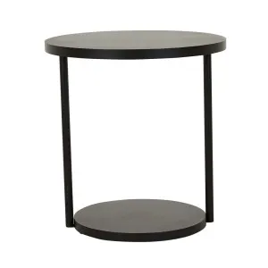 Pier Pipe Round 2 Seater Dining Table - Black by null, a Tables for sale on Style Sourcebook