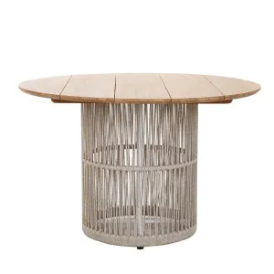 Banksia Rope Dining Table - Natural Teak - White Chia by null, a Tables for sale on Style Sourcebook