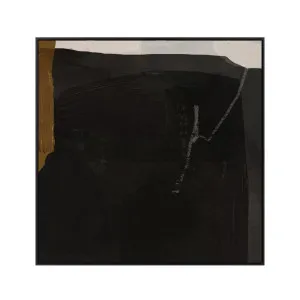 Midnight Serenity Hand-Painted Wall Art - Noir by null, a Mirrors for sale on Style Sourcebook