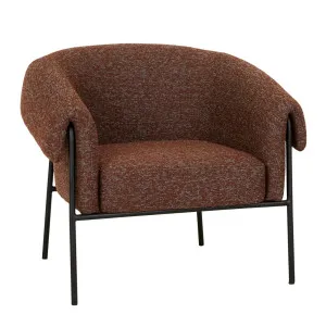 Sid Occasional Chair - Russet - Black Metal by null, a Chairs for sale on Style Sourcebook
