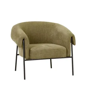 Sid Occasional Chair - Copeland Olive - Black Metal by null, a Chairs for sale on Style Sourcebook