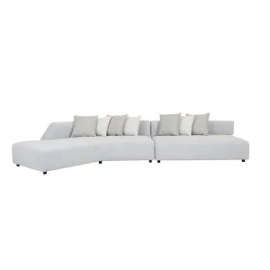 Madrid Edge Left Chaise Set - Pearl Blue - Ether Tweed by null, a Sofas for sale on Style Sourcebook