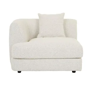 Madrid Curve 1S Centre Sofa - Grey Speckle Boucle by null, a Sofas for sale on Style Sourcebook