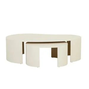 Oberon Curve Nest Coffee Table - Shell by null, a Coffee Table for sale on Style Sourcebook