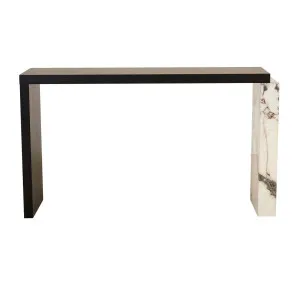 Cube Console - Matt Ocean Marble - Matt Dark Oak by null, a Console Table for sale on Style Sourcebook