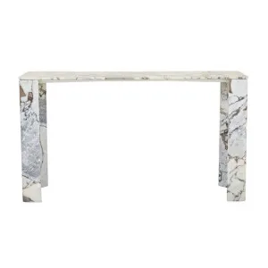 Atlas Slab Console Table - Natural Ocean Marble by null, a Console Table for sale on Style Sourcebook