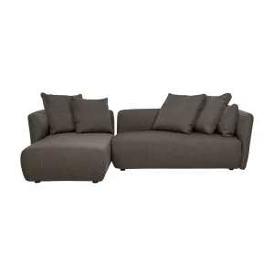 Felix Pebble Left Chaise Sofa Set - Mocha Tweed by null, a Sofas for sale on Style Sourcebook