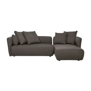 Felix Pebble Right Chaise Sofa Set - Mocha Tweed by null, a Sofas for sale on Style Sourcebook