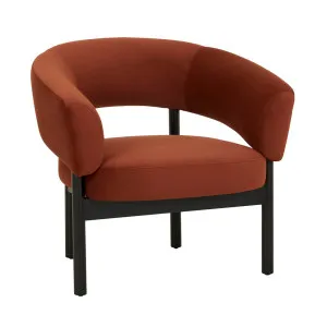 Jenson Occasional Chair - Cinnamon Velvet - BLACK ASH by null, a Chairs for sale on Style Sourcebook