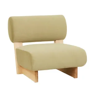 Pinto Occasional Chair - Aloe Velvet - Natural Ash by null, a Chairs for sale on Style Sourcebook